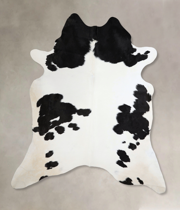 Black and White XX-Large Brazilian Cowhide Rug 8'2"H x 6'10"W #A43714 by Hudson Hides
