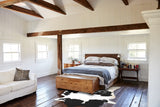 Black and White XX-Large Brazilian Cowhide Rug 8'2"H x 6'10"W #A43714 by Hudson Hides
