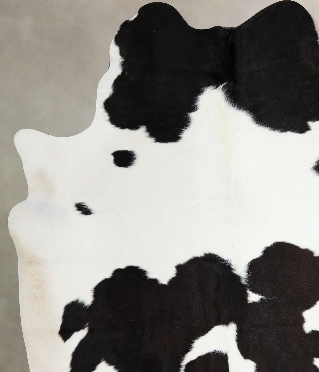 Black and White X-Large Brazilian Cowhide Rug 7'1"H x 5'11"W #A43715 b