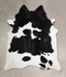 Black and White X-Large Brazilian Cowhide Rug 7'5