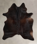 Chocolate X-Large Brazilian Cowhide Rug 7'8"H x 5'7"W #A43724 by Hudson Hides