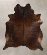 Chocolate X-Large Brazilian Cowhide Rug 7'3"H x 6'2"W #A43729 by Hudson Hides