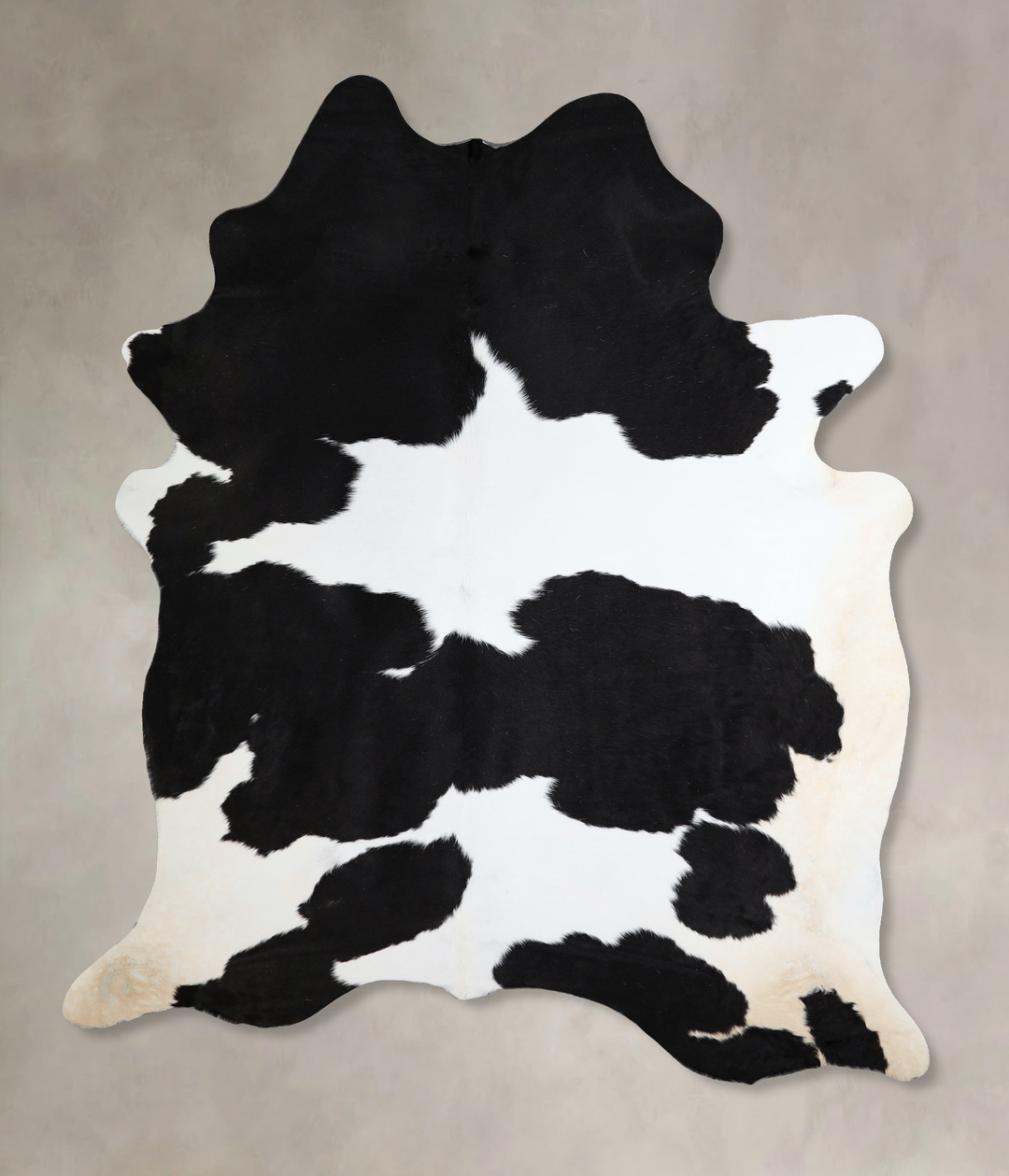 Black and White X-Large Brazilian Cowhide Rug 7'9"H x 5'10"W #A43734 b