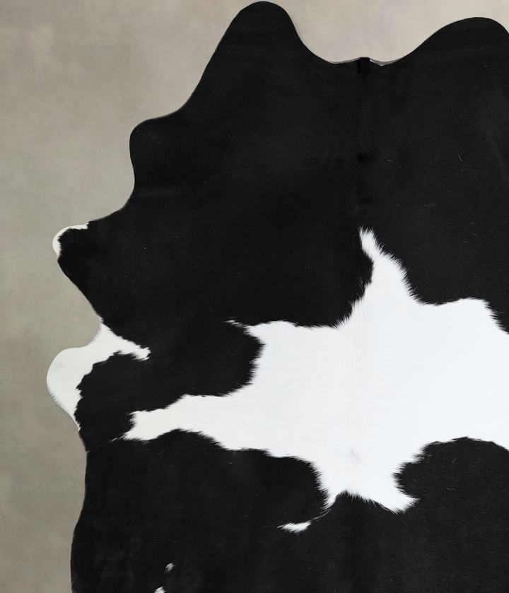 Black and White X-Large Brazilian Cowhide Rug 7'9"H x 5'10"W #A43734 by Hudson Hides