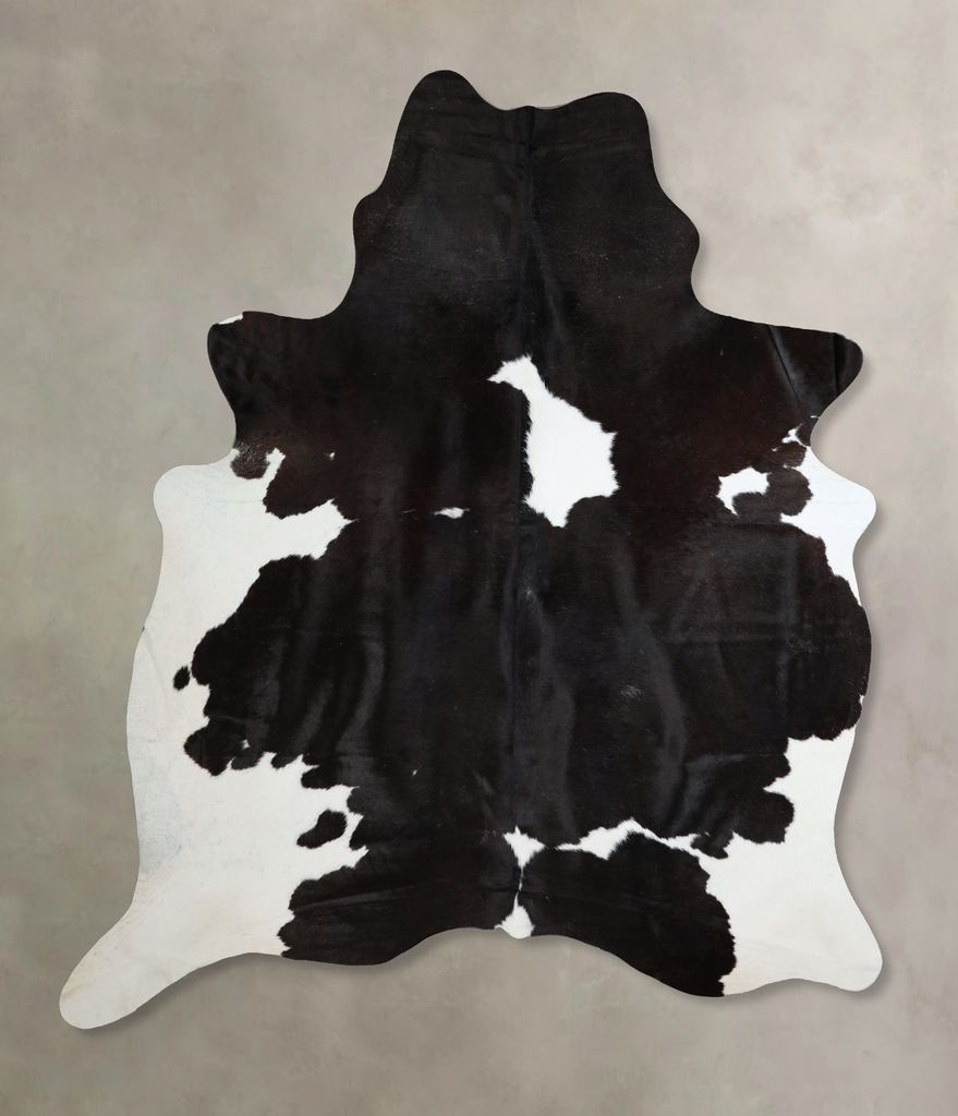 Black and White XX-Large Brazilian Cowhide Rug 7'11"H x 6'6"W #A43735 by Hudson Hides
