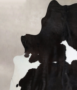 Black and White XX-Large Brazilian Cowhide Rug 7'11"H x 6'6"W #A43735 by Hudson Hides