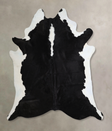 Black and White XX-Large Brazilian Cowhide Rug 7'7"H x 7'4"W #A43737 by Hudson Hides