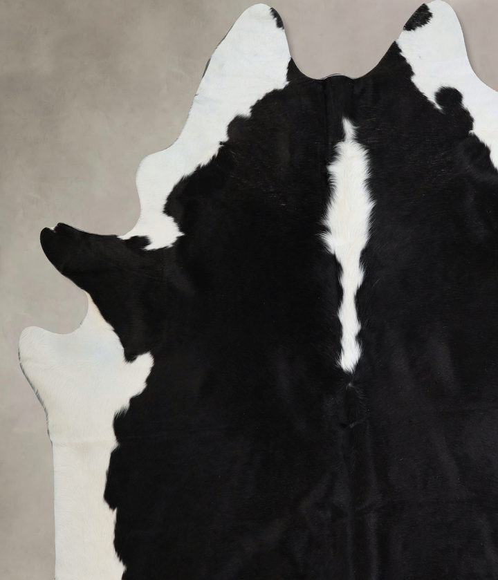 Black and White XX-Large Brazilian Cowhide Rug 7'7"H x 7'4"W #A43737 by Hudson Hides