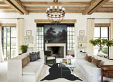 Black and White XX-Large Brazilian Cowhide Rug 7'7"H x 7'4"W #A43737 by Hudson Hides