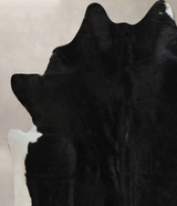Black and White XX-Large Brazilian Cowhide Rug 7'3"H x 6'11"W #A43738 by Hudson Hides