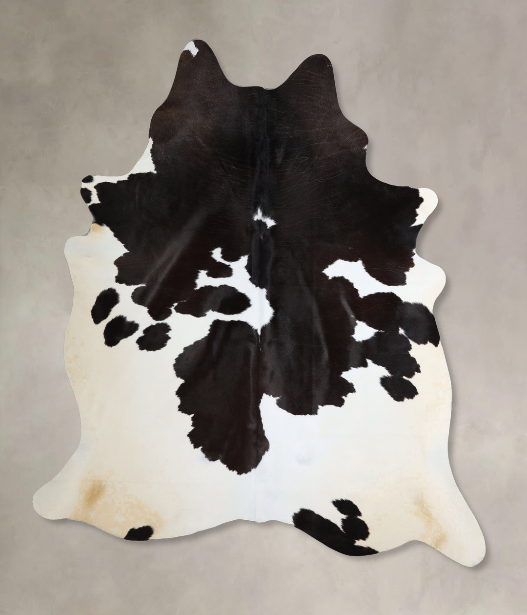 Black and White X-Large Brazilian Cowhide Rug 7'3"H x 6'5"W #A43741 by