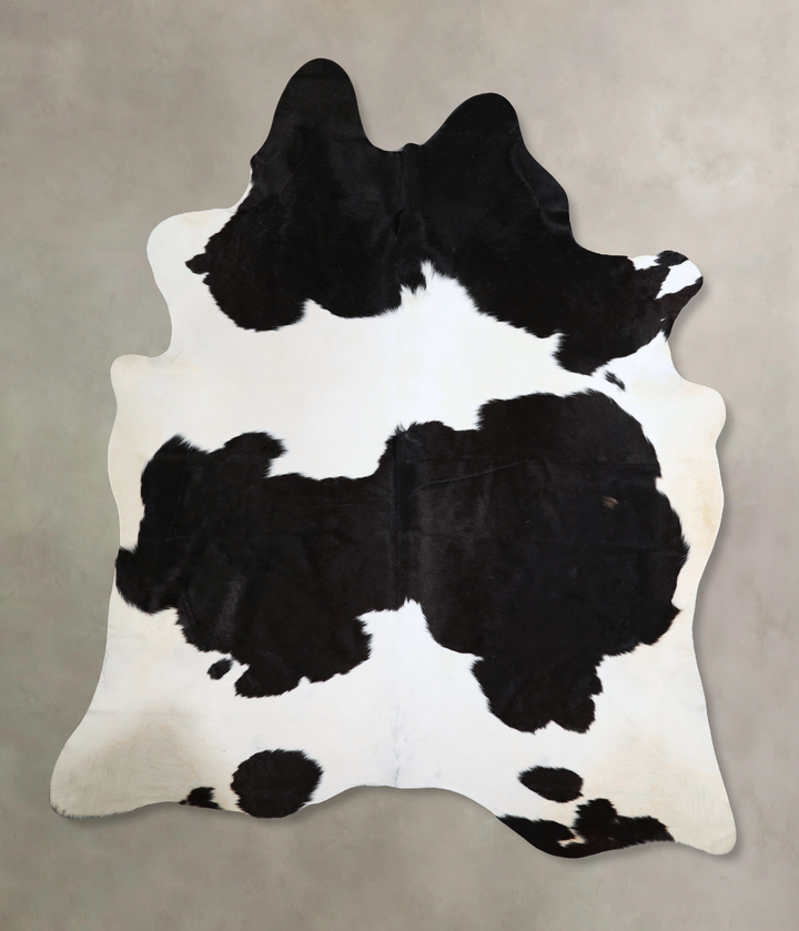 Black and White XX-Large Brazilian Cowhide Rug 8'0"H x 6'7"W #A43742 by Hudson Hides
