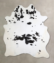Black and White XX-Large Brazilian Cowhide Rug 8'5"H x 6'1"W #A43743 by Hudson Hides
