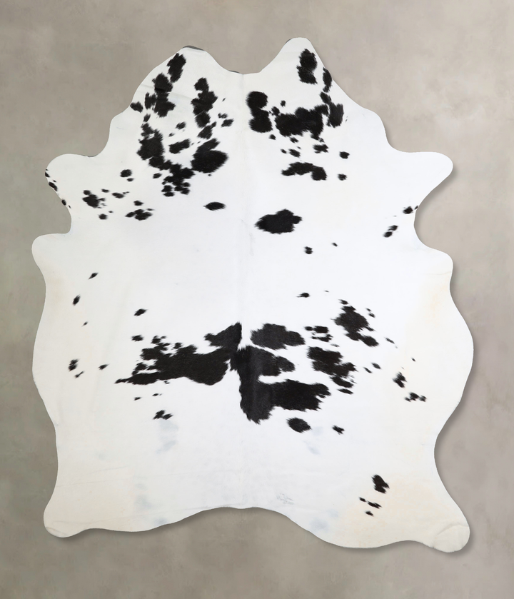 Black and White XX-Large Brazilian Cowhide Rug 8'5"H x 6'1"W #A43743 by Hudson Hides