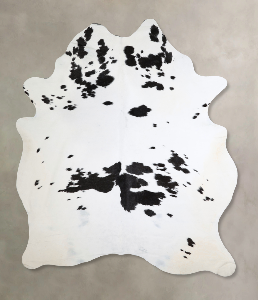 Black and White XX-Large Brazilian Cowhide Rug 8'5"H x 6'1"W #A43743 by Hudson Hides