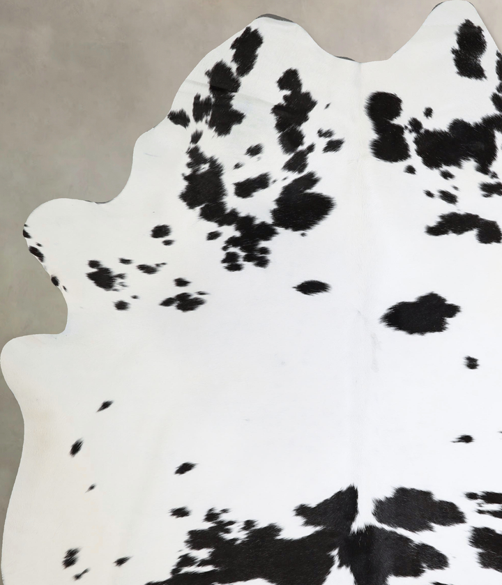 Black and White XX-Large Brazilian Cowhide Rug 8'5"H x 6'1"W #A43743 by Hudson Hides