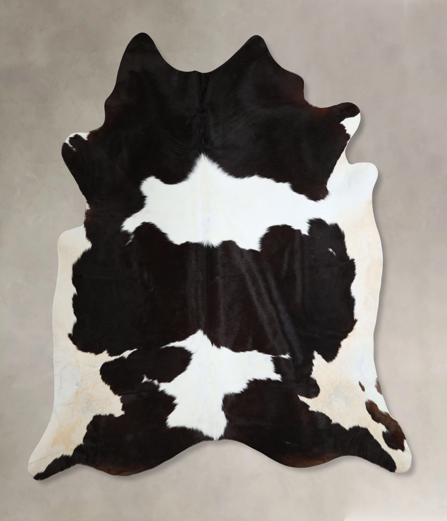 Black and White XX-Large Brazilian Cowhide Rug 7'11"H x 7'5"W #A43744 by Hudson Hides