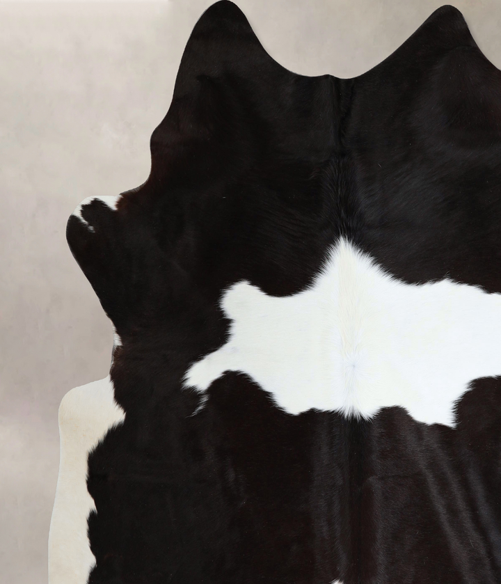 Black and White XX-Large Brazilian Cowhide Rug 7'11"H x 7'5"W #A43744 by Hudson Hides