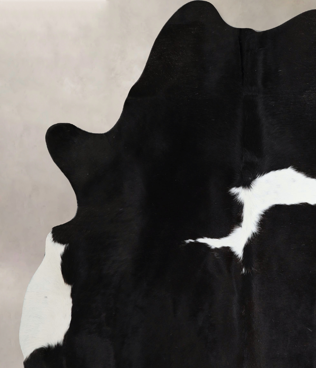 Black and White X-Large Brazilian Cowhide Rug 7'3"H x 6'1"W #A43745 by