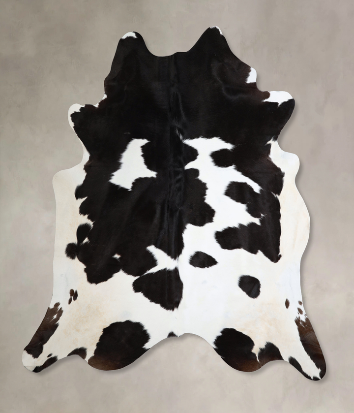 Black and White XX-Large Brazilian Cowhide Rug 7'7"H x 7'2"W #A43746 by Hudson Hides