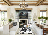 Black and White XX-Large Brazilian Cowhide Rug 7'7"H x 7'2"W #A43746 by Hudson Hides