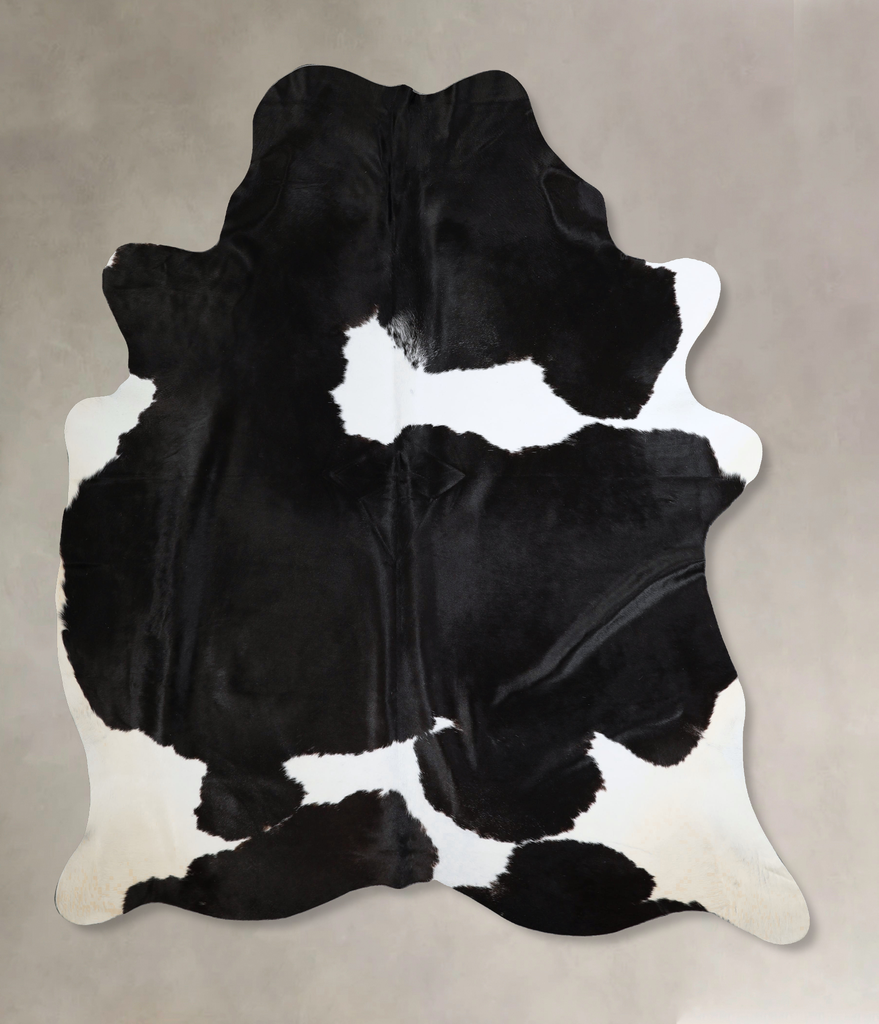 Black and White XX-Large Brazilian Cowhide Rug 8'1"H x 6'5"W #A43747 by Hudson Hides