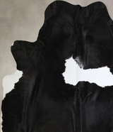 Black and White XX-Large Brazilian Cowhide Rug 8'1"H x 6'5"W #A43747 by Hudson Hides