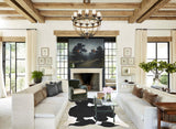 Black and White XX-Large Brazilian Cowhide Rug 8'1"H x 6'5"W #A43747 by Hudson Hides