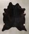 Solid Black X-Large Brazilian Cowhide Rug 6'10