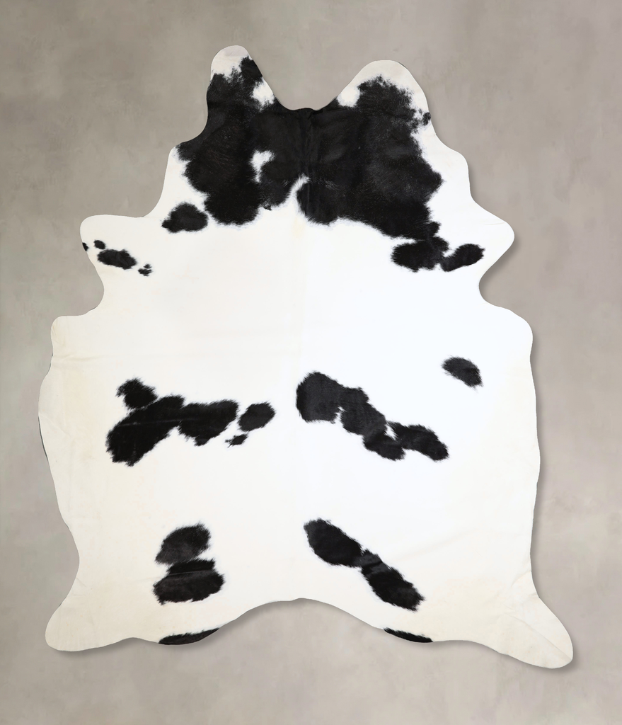 Black and White XX-Large Brazilian Cowhide Rug 9'2"H x 7'5"W #A43754 by Hudson Hides
