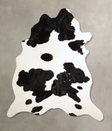 Black and White XX-Large Brazilian Cowhide Rug 8'1"H x 6'11"W #A43756 by Hudson Hides