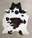 Black and White XX-Large Brazilian Cowhide Rug 7'9"H x 6'11"W #A43758 by Hudson Hides