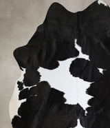 Black and White XX-Large Brazilian Cowhide Rug 8'2"H x 6'8"W #A43759 by Hudson Hides