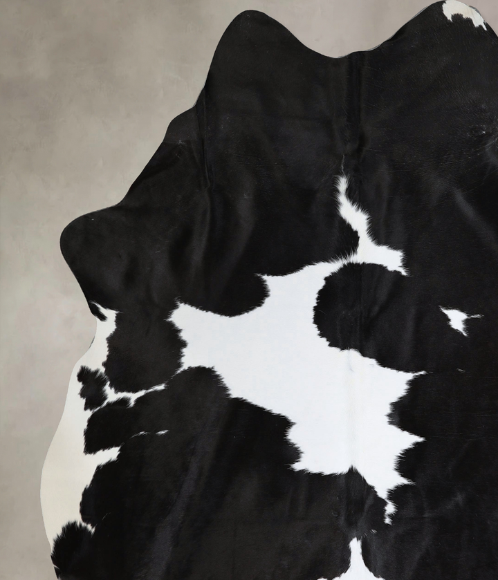 Black and White XX-Large Brazilian Cowhide Rug 8'2"H x 6'8"W #A43759 by Hudson Hides