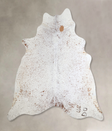 Salt and Pepper Brown X-Large Brazilian Cowhide Rug 7'0"H x 6'8"W #A43767 by Hudson Hides