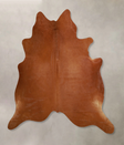 Solid Brown X-Large Brazilian Cowhide Rug 6'7"H x 6'2"W #A43768 by Hudson Hides