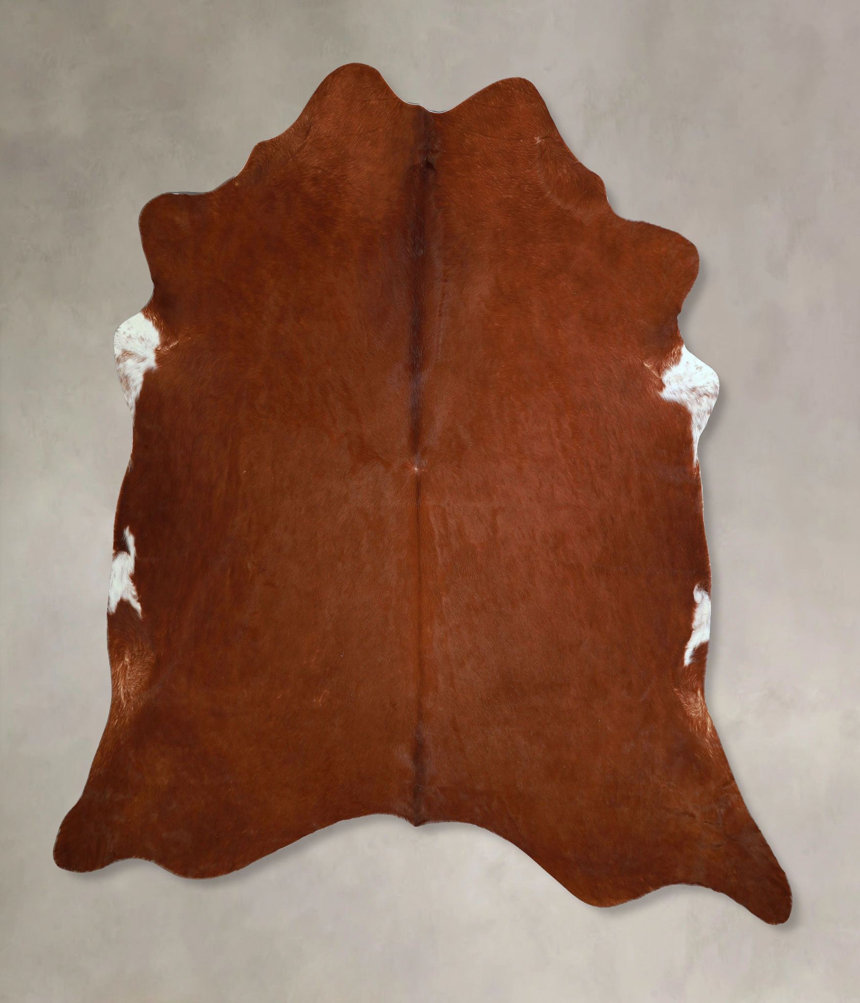 Solid Brown Cowhide Rug #A43784