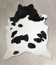 Black and White XX-Large Brazilian Cowhide Rug 8'5"H x 6'10"W #A43803 by Hudson Hides