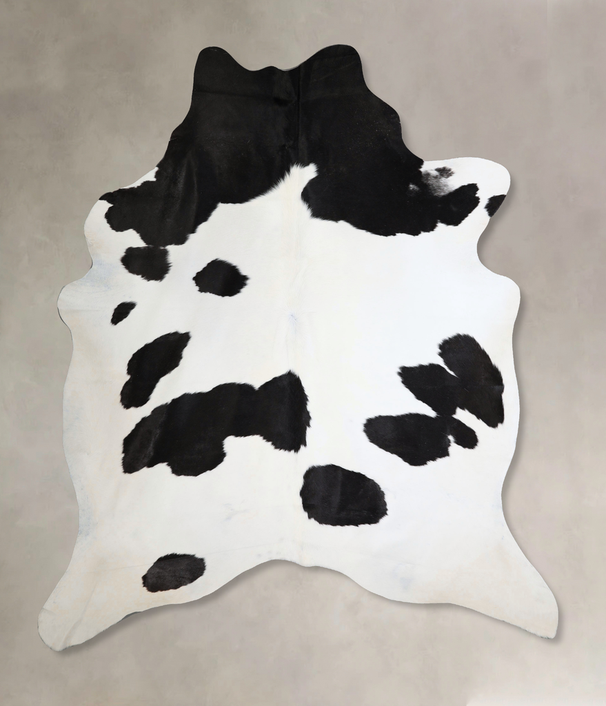 Black and White XX-Large Brazilian Cowhide Rug 8'5"H x 6'10"W #A43803 by Hudson Hides