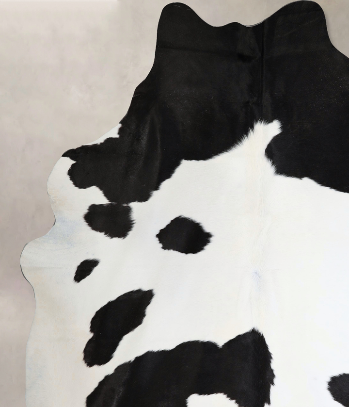 Black and White XX-Large Brazilian Cowhide Rug 8'5"H x 6'10"W #A43803 by Hudson Hides