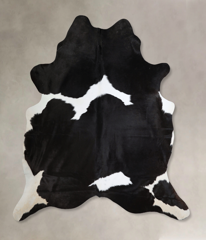 Black and White XX-Large Brazilian Cowhide Rug 8'0"H x 7'1"W #A43805 by Hudson Hides