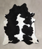 Black and White XX-Large Brazilian Cowhide Rug 8'5