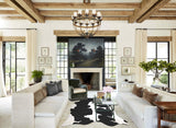 Black and White XX-Large Brazilian Cowhide Rug 8'5"H x 7'3"W #A43806 by Hudson Hides