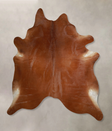 Solid Brown X-Large Brazilian Cowhide Rug 7'5"H x 6'4"W #A43808 by Hudson Hides