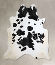 Black and White XX-Large Brazilian Cowhide Rug 8'1"H x 7'10"W #A43823 by Hudson Hides