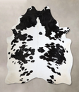 Black and White XX-Large Brazilian Cowhide Rug 8'3"H x 6'7"W #A43824 by Hudson Hides
