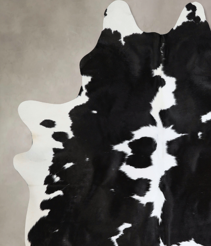 Black and White XX-Large Brazilian Cowhide Rug 8'4"H x 6'5"W #A43825 by Hudson Hides