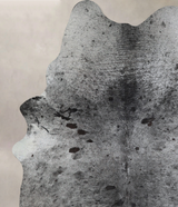 Salt and Pepper Black X-Large Brazilian Cowhide Rug 8'1"H x 6'2"W #A43828 by Hudson Hides