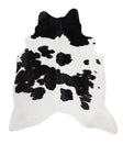 Black and White XX-Large Brazilian Cowhide Rug 7'10"H x 6'6"W #A4383 by Hudson Hides