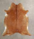 Solid Brown X-Large Brazilian Cowhide Rug 6'10"H x 6'0"W #A43838 by Hudson Hides